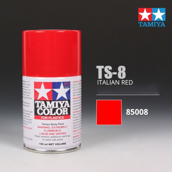 Sơn xịt mô hình Tamiya 85008 TS-8 Italian red