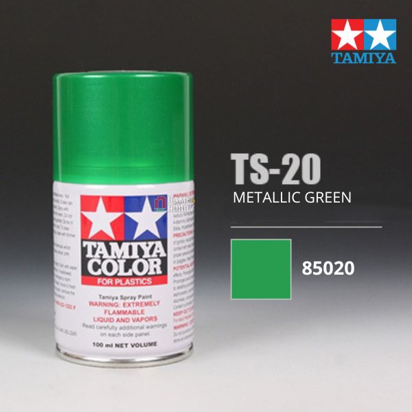 Sơn xịt mô hình Tamiya 85020 TS-20 Metallic Green