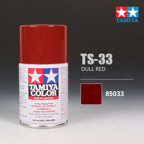 Sơn xịt mô hình Tamiya 85033 TS-33 Dull red