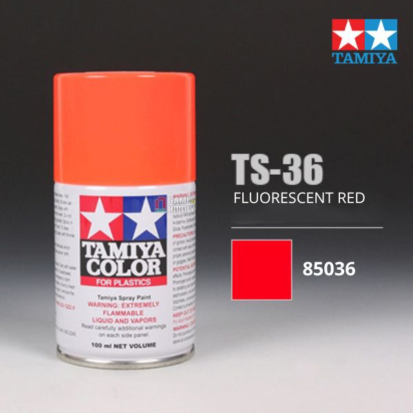 Sơn xịt mô hình Tamiya 85036 TS-36 Fluorescent red