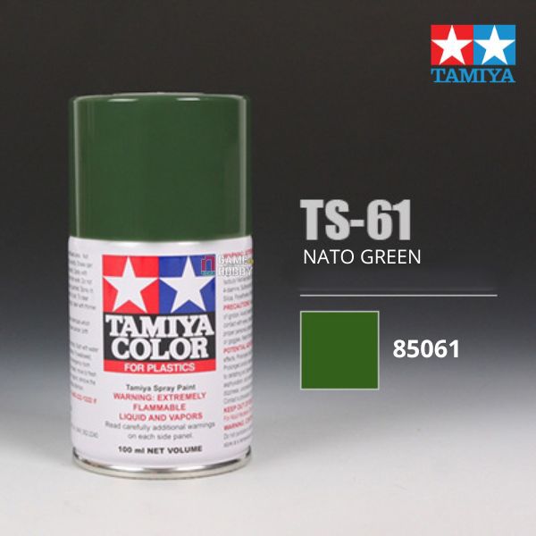 Sơn xịt mô hình Tamiya 85061 TS-61 NATO green