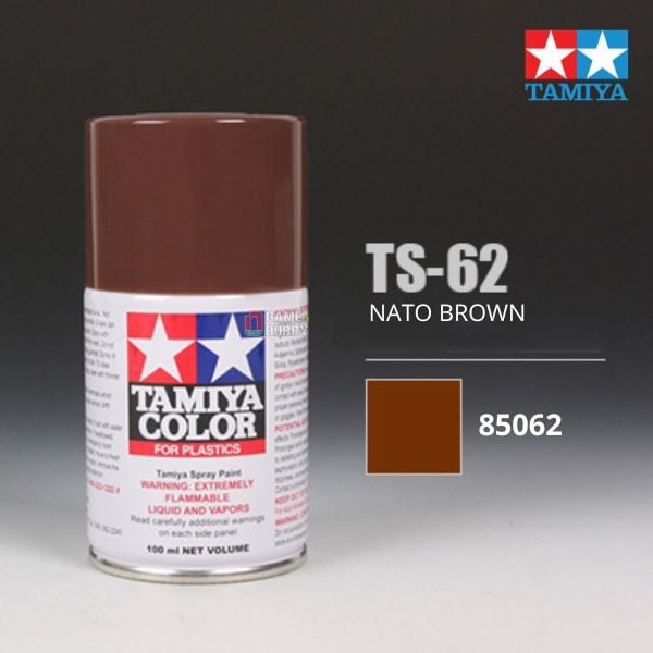 Sơn xịt mô hình Tamiya 85062 TS-62 NATO Brown
