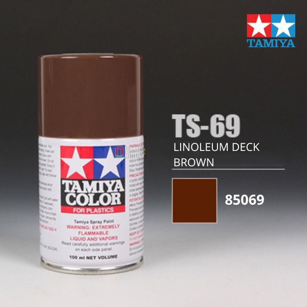 Sơn xịt mô hình Tamiya 85069 TS-69 Linoleum Deck Brown