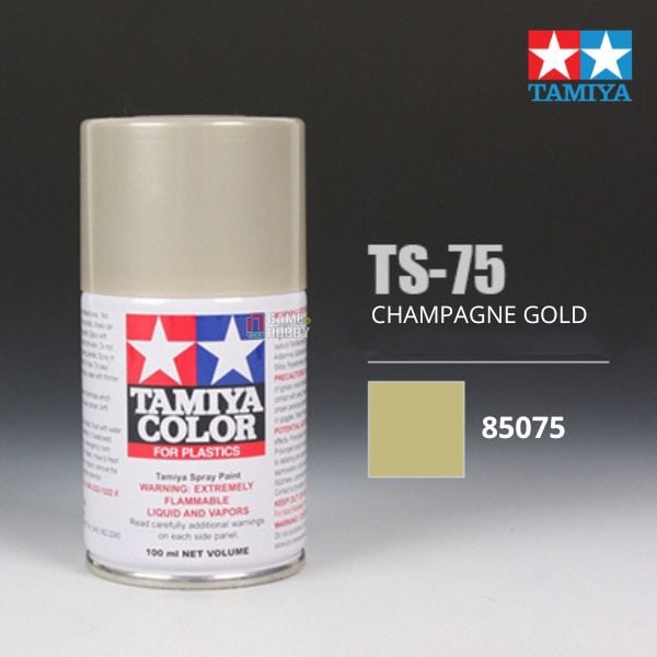 Sơn xịt mô hình Tamiya 85075 TS-75 Champagne Gold