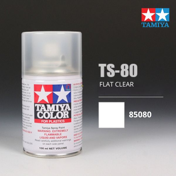 Sơn xịt mô hình Tamiya 85080 TS-80 Flat Clear