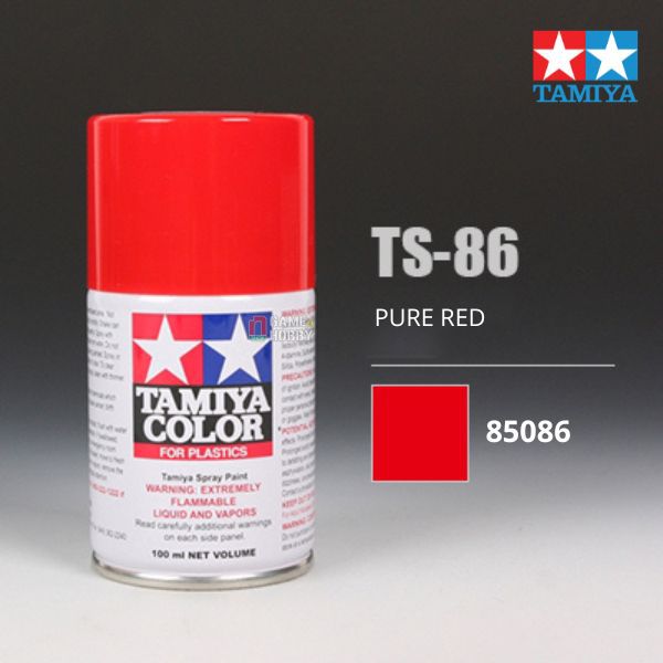 Sơn xịt mô hình Tamiya 85086 TS-86 Pure red