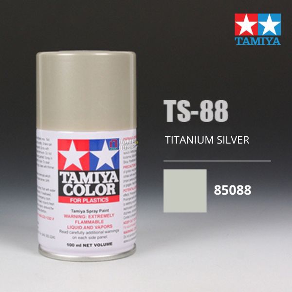 Sơn xịt mô hình Tamiya 85088 TS-88 Titanium Silver