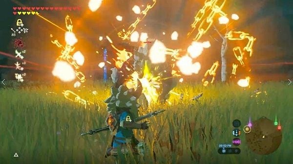 Stasis cancel attack in Zelda