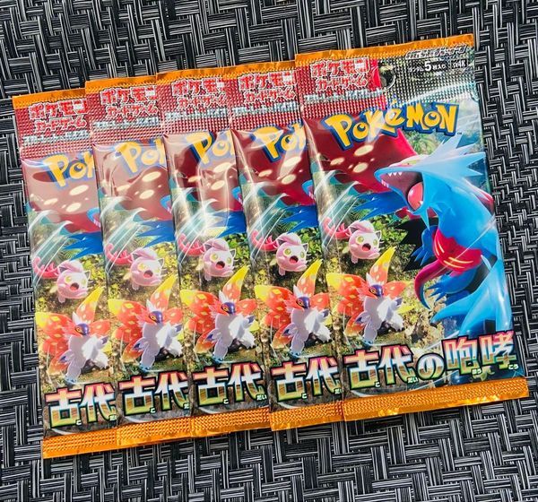 Gói thẻ bài Pokemon TCG SV4K Ancient Roar Booster Pack Tiếng Nhật có thiết kế đẹp mắt và hiệu ứng lấp lánh siêu đẹp