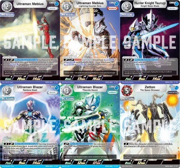 Thẻ Ultraman Card Game Booster Pack Vortex of Crimson and Azure BP01 với lá bài in hình siêu đẹp