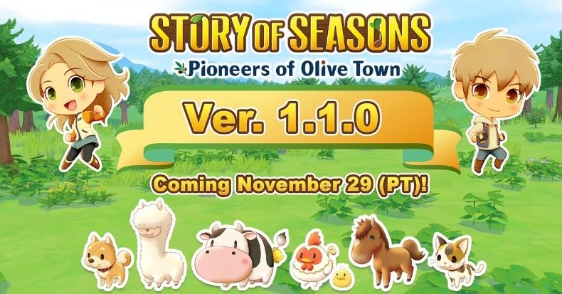Story of Seasons Pioneers of Olive Town cập nhật game