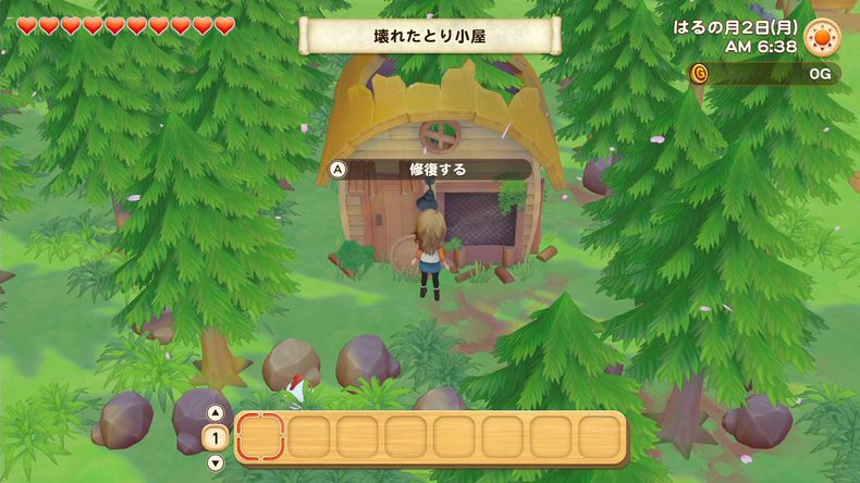 Story of Seasons Pioneers of Olive Town xây nhà