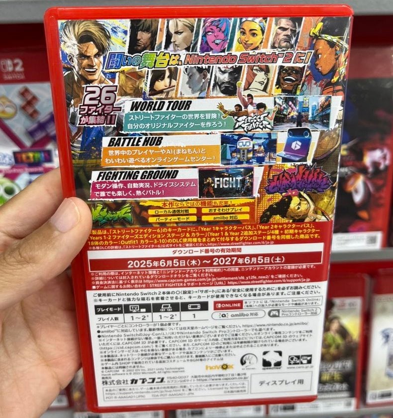 hưng trường hợp của Street Fighter 6 nghĩa là đã tải game đầy đủ từ eShop thông qua Game-Key-Card rổi