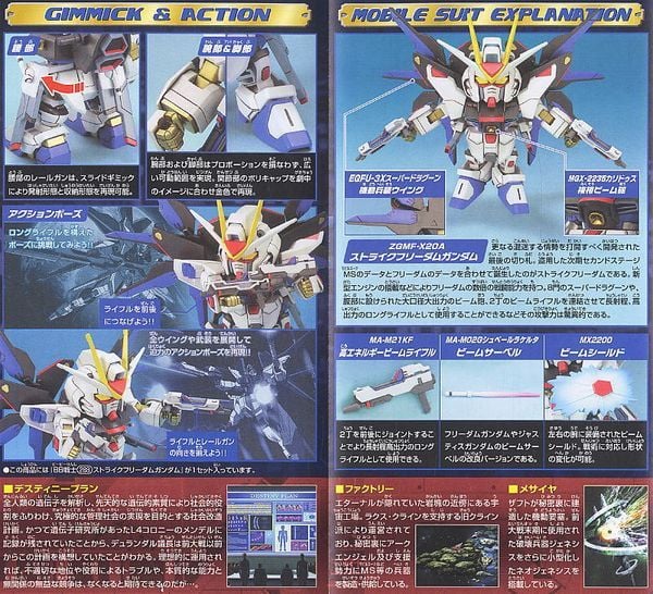 Strike Freedom Gundam SD BB chất lượng cao