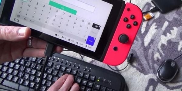 using the USB Nintendo Switch keyboard