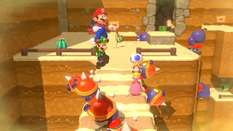 Super Mario 3D World Bowser's Fury chơi game 4 người