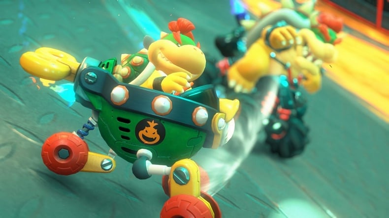 Mario Kart World đưa người chơi lướt quanh các đường đua vui nhộn trong thế giới 3D