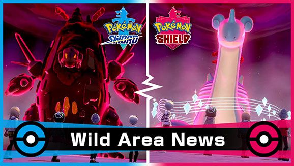 Pokemon Sword and Shield Gigantamax Coalossal Lapras Wild Area