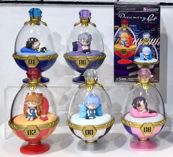 Mô hình Evangelion Dreaming Pot Re-Ment Blind Box thiết kế dễ thương màu sắc đẹp mắt mua trưng bày trang trí