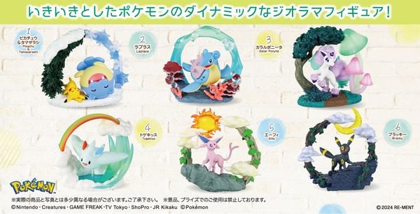 Mô hình Pokemon Circular Diorama Collection Re-Ment Blind Box thiết kế dễ thương màu sắc đẹp mắt mua trưng bày trang trí