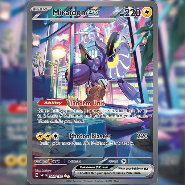 phân biệt thẻ bài Pokemon TCG Scarlet & Violet Elite Trainer Box Miraidon real