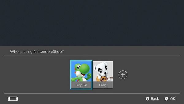 Create account for Nintendo Switch step 2
