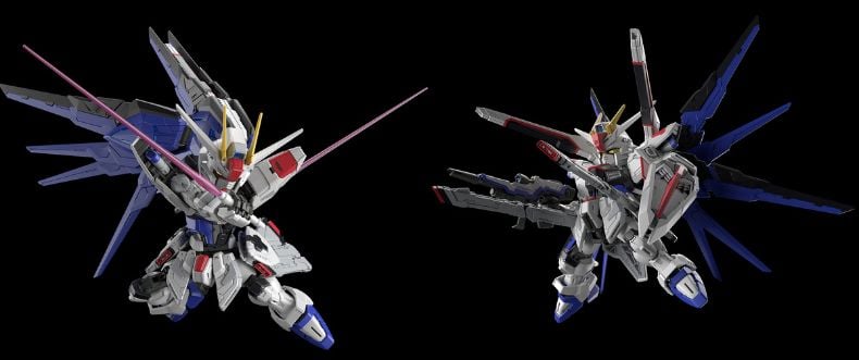 tạo dáng Freedom Gundam MGSD Bandai