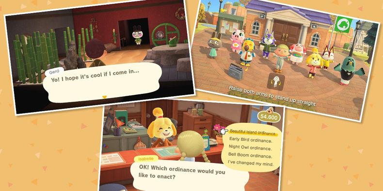 tập thể dục dân làng Animal Crossing New Horizons