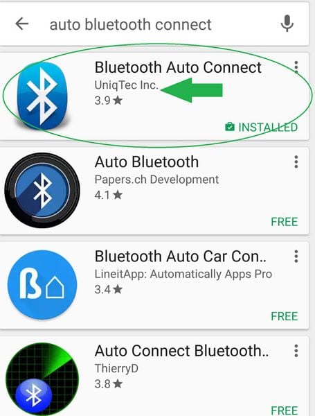 Bluetooth controller on mobile phone