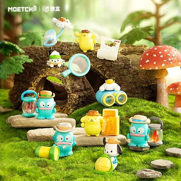 Hộp Mù Sanrio Characters Little Explorer Moetch MC07 chứa đựng mô hình chibi đáng yêu, là món quà bất ngờ hoàn hảo