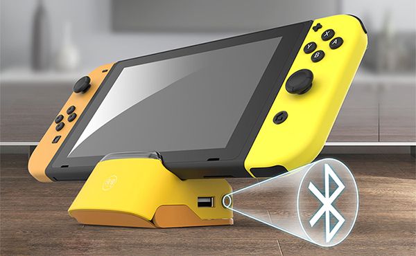 shop nintendo bán phụ kiện dock mini kèm Bluetooth cho Nintendo Switch xuất TV