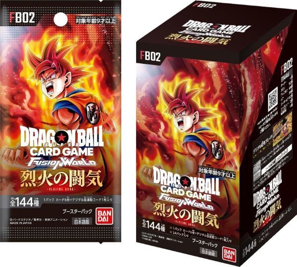 Dragon Ball Super Card Game Fusion World FB02 Blazing Aura Booster Pack gói thẻ bài giúp bạn nâng cấp bộ sưu tập với các thẻ bài hiếm