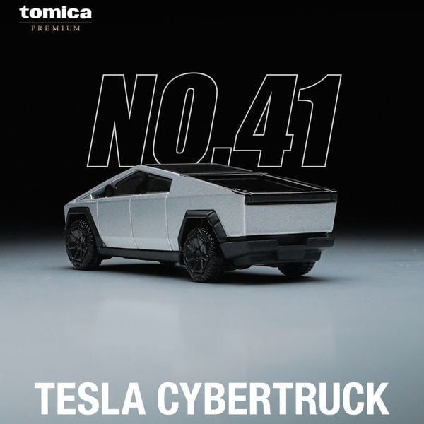 Tomica Premium 41 Tesla Cybertruck mô hình xe đồ chơi thu nhỏ với thiết kế chi tiết và màu sơn tươi sáng