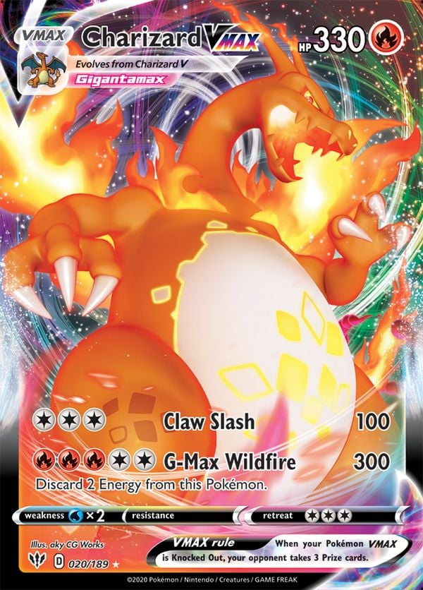 thẻ bài pokemon Charizard VMAX