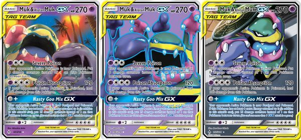 Thẻ bài Pokemon Muk & Alolan Muk-GX