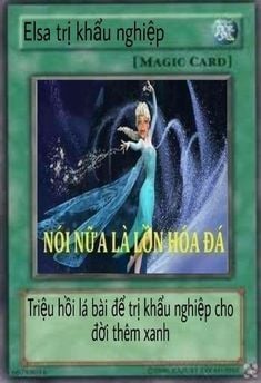 Thẻ bài Yugioh chế Elsa