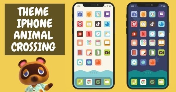 THEME IPHONE IOS 14 ANIMAL CROSSING