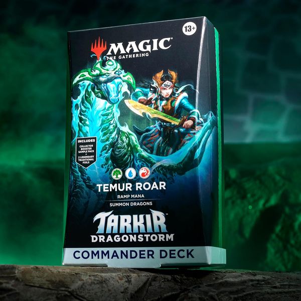 Mở rộng chiến thuật với bộ bài Magic The Gathering Tarkir Dragonstorm Commander Deck Temur Roar cực hot tại nShop