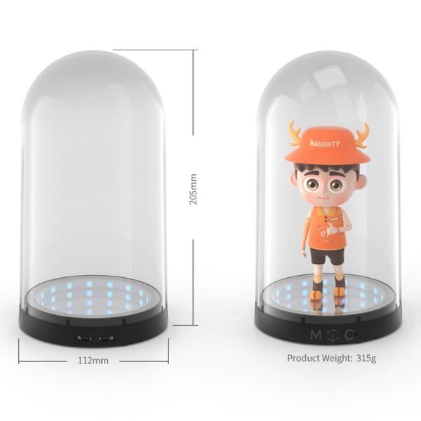 Hộp Trưng Mô Hình Đế LED Tròn DOBE TY-3803S Phù Hợp Với Mọi Loại Mô Hình