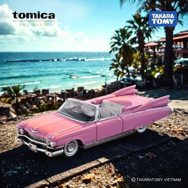 Xe mô hình Tomica Premium 55th Anniversary Cadillac Eldorado Biarritz tỉ lệ thu nhỏ sắc nét, sưu tầm ngay tại nShop
