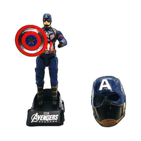 Mô hình đồ chơi siêu anh hùng Avenger Captain America Đội trưởng Mỹ đẹp mắt chất lượng tốt giá rẻ Marvel mua trưng bày trang trí làm quà tặng sưu tầm có khớp cử động chi tiết cao cấp