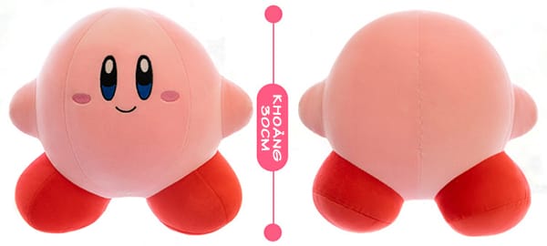 Thú bông Kirby màu hồng thích hợp làm quà tặng cho nam nữ