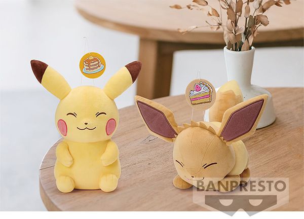 Thú bông Pokemon Cafe Art Banpresto Pikachu Eevee chính hãng giá rẻ