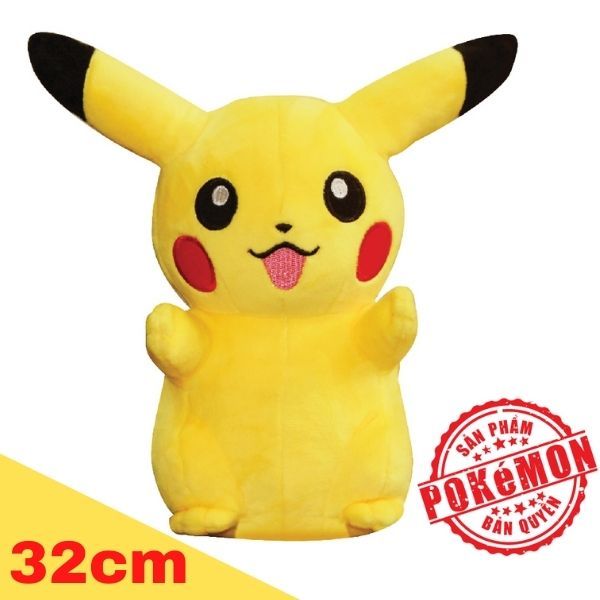 Thú nhồi bông Pokemon Pikachu 32cm - Đồ chơi Pokemon chính hãng