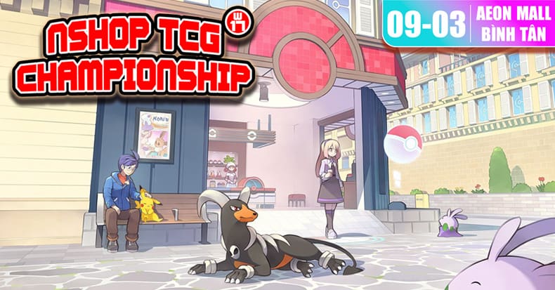 giải đấu bài pokemon nshop tcg championship w17 aeon bình tân