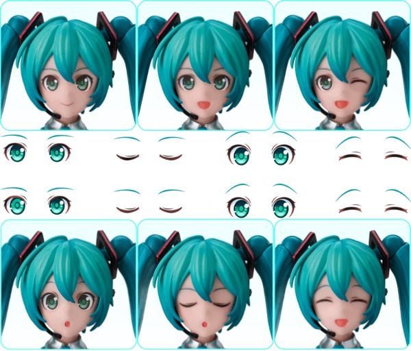Mô hình Blokees Hatsune Miku Fantastics Edition Hatsune Miku 73502 thiết kế cực đẹp và tạo dáng sinh động