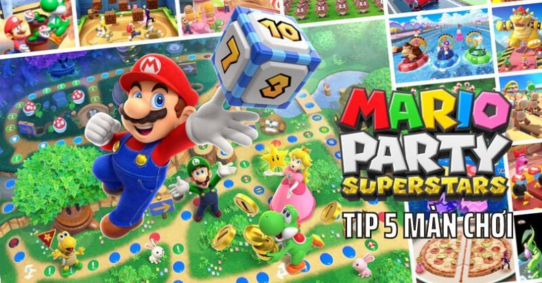 tip chơi game Mario Party Superstars nintendo switch