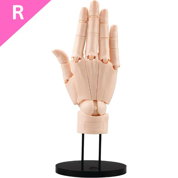 Mô hình bàn tay Artist Support Item Hand Model R Pale Orange Kotobukiya AT021 cao cấp hỗ trợ tạo dáng tay đa dạng khi học vẽ nhân vật