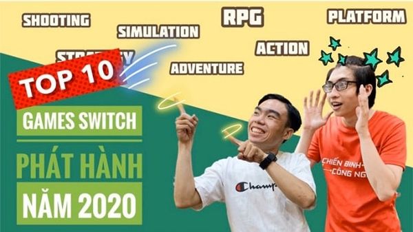 top 10 game nintendo switch phát hành 2020