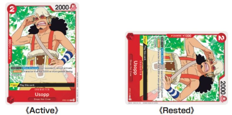 trạng thái thẻ bài One Piece TCG